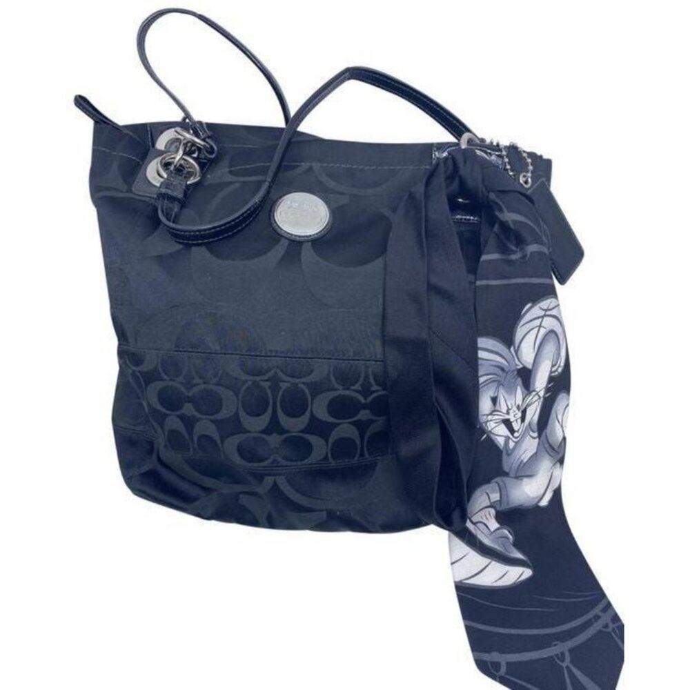 coach w w detachable specialty tie accent black sh